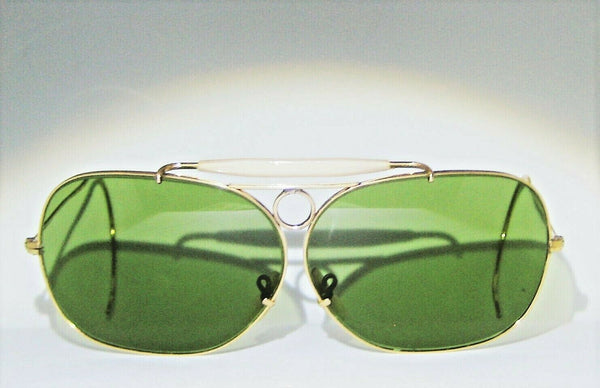 Ray-Ban USA 1960s Vintage B&L Aviator 12k GF RB-3 Wide Decot Shooter Sunglasses - Vintage Sunglasses 