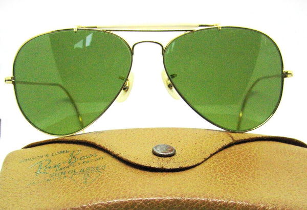 Ray-Ban USA Vintage 70s B&L  Aviator  RB-3 Outdoorsman 12k GF Mint Sunglasses