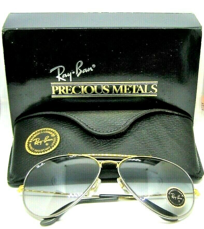 Ray-Ban USA Vintage NOS B&L Aviator Precious Metals Photochromic *TG Sunglasses - Vintage Sunglasses 