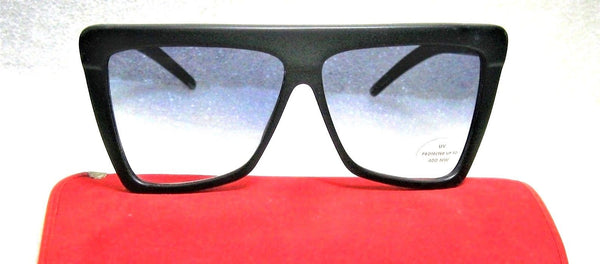 Laura Biagiotti "Gruau" Vintage 80s *NOS BlueTop Gradient Matte Black Sunglasses - Vintage Sunglasses 