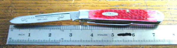 CASE XX USA 1889-1989 Centennial R62019SS Red Bone NIB English Jack Knife 02652