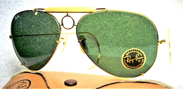 Ray-Ban USA NOS Vintage B&L Aviator SharpShooter Deluxe III 64mm New Sunglasses - Vintage Sunglasses 