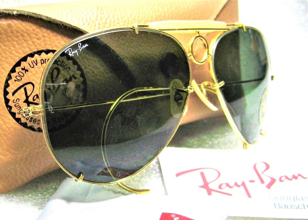 Ray-Ban USA NOS Vintage B&L Aviator SharpShooter Deluxe III 64mm New Sunglasses - Vintage Sunglasses 