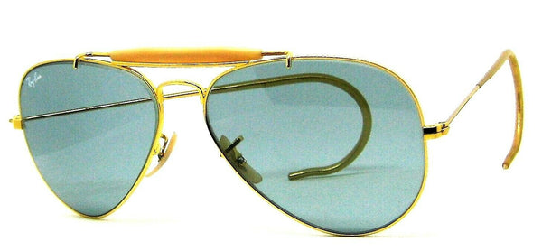 Ray-Ban USA NOS Vintage B&L Aviator Outdoorsman Blue Changeables New Sunglasses - Vintage Sunglasses 