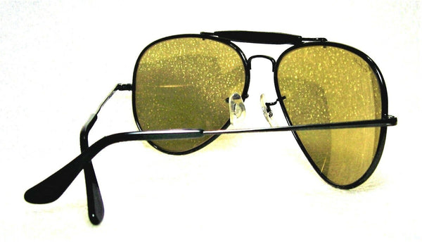 Ray-Ban USA Vintage B&L Aviator The General RB-50 Rare Black Chrome Sunglasses - Vintage Sunglasses 