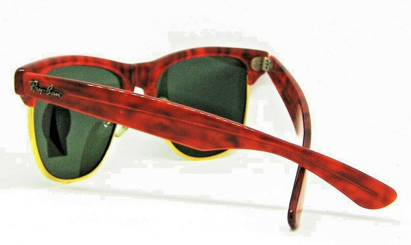 Ray-Ban USA NOS Vintage B&L Wayfarer Max W1273 Caramel Tortoise New Sunglasses - Vintage Sunglasses 