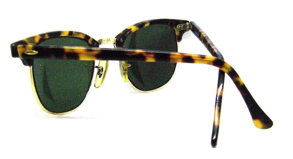 Ray-Ban USA Vintage 80 B&L Clubmaster Antique Tortoise Wayfarer Mint Sunglasses