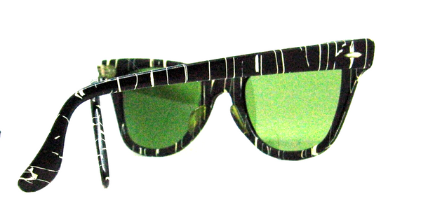 Vintage Ray-Ban USA Mint 1950/60 B&L SPLASH  RB-3 Rim-Wayfarer Sunglasses & Case