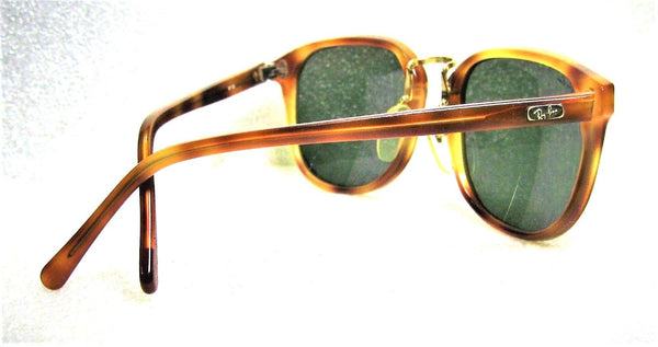 Ray-Ban USA Vintage 1980s B&L TraditionalS Blonde Tortoise W1106 Sunglasses+Case - Vintage Sunglasses 