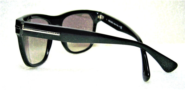 Prada Mint Top Gradient SPR O3R 55[]18 Polished Ebony Sunglasses & Ray-Ban Case