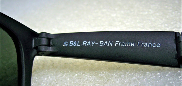 Ray-Ban USA Vintage NOS B&L Folding Wayfarer W0670 Matte Black New Sunglasses - Vintage Sunglasses 