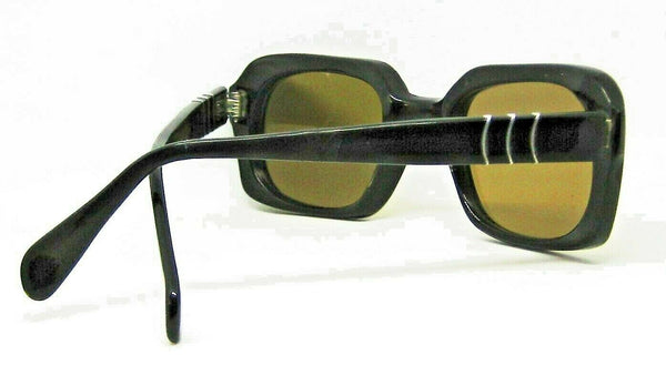 Persol Ratti Meflecto 1970s Vintage 58108 Rare Patent 48-70 Ebony Sunglasses