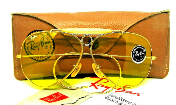 Ray-Ban USA Vintage NOS B&L Aviator Kalichrome BulletHole Shooter New Sunglasses - Vintage Sunglasses 