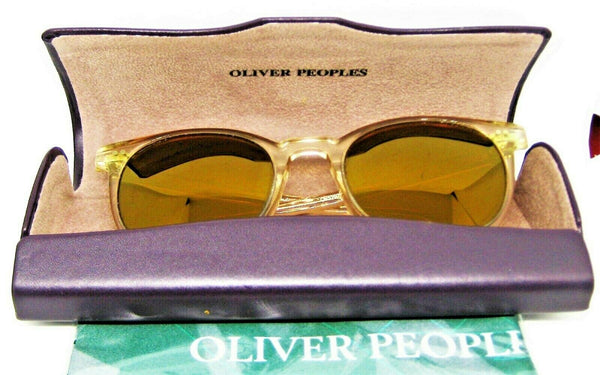Peoples Vintage L.A. Coen OV5297SU 49-20 Transparent Full Mirror NOS Sunglasses - Vintage Sunglasses 