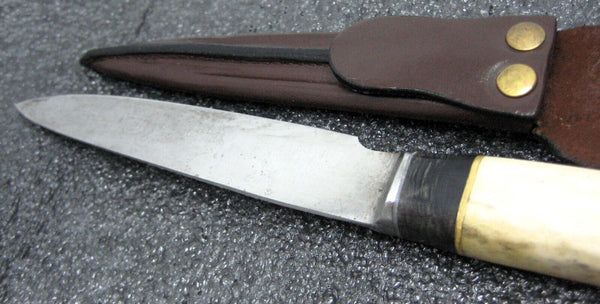 Vintage 1900s Gaucho Facon  Antique Solingen knife Haering. Deer & Buffalo Horn