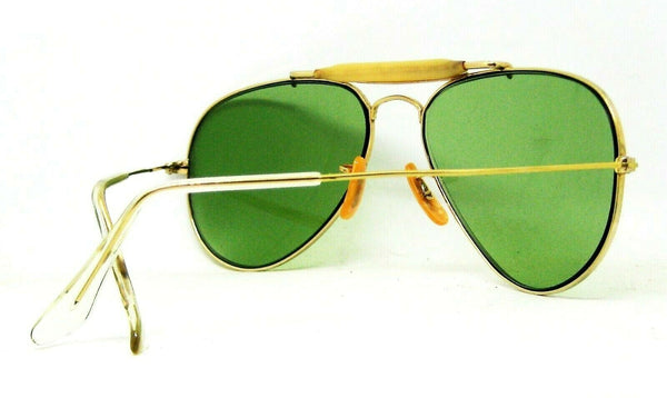 Ray-Ban USA Vintage 1940s B&L 12kGF Aviator Rare RB2 Mint 58mm Sunglasses & Case