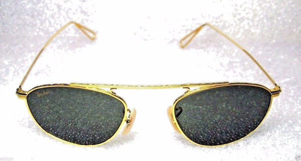 Ray-Ban USA *NOS Vintage B&L Mod-Aviator W2003 Pinpnt Etched 24k *NEW Sunglasses - Vintage Sunglasses 