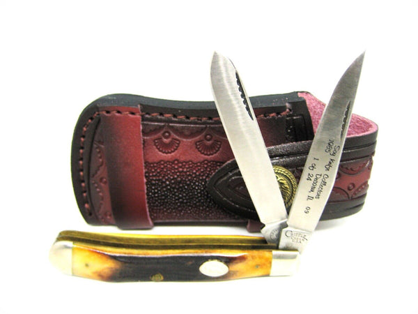 NOS Cripple Creek Bob Cargill USA Vintage 1985 stag slim trapper Rare 1 of 24