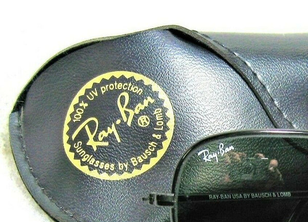Ray-Ban USA Vintage NOS B&L Orbs W2384 Sleek Black Chrome Wrap New Sunglasses