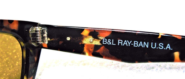 Ray-Ban USA NOS VINTAGE B&L W1438 Innerview Antique Tortoise Wayfarer Sunglasses - Vintage Sunglasses 