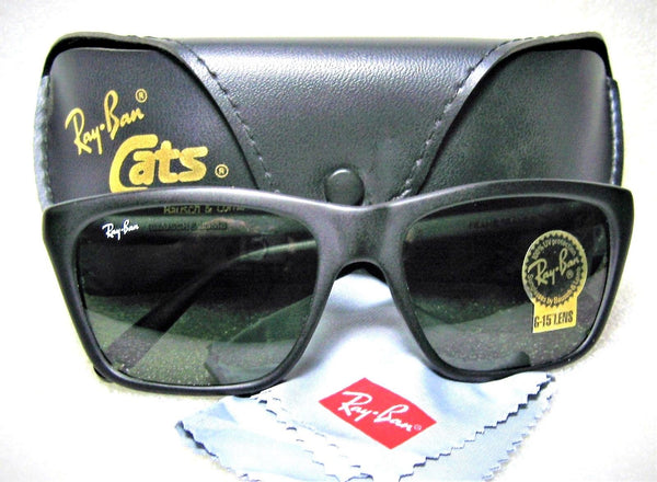 Ray-Ban USA Vintage *NOS B&L "Cats" 3000 France W1036 Wayfarer *New Sunglasses - Vintage Sunglasses 