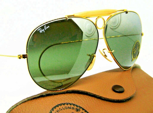 Ray-Ban Vintage NOS USA B&L Aviator Bullet Hole Shooter G-31 DGM New Sunglasses