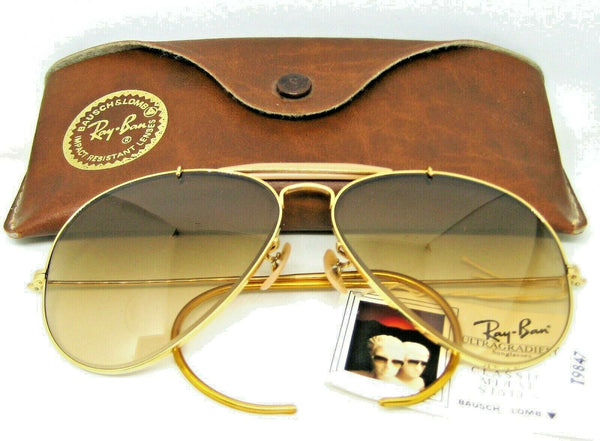Ray-Ban USA NOS Vintage B&L Aviator Outdoorsman Ultragradient T9847 Sunglasses