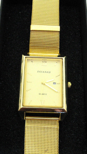 Watch Dejaines New Gold with gold strap Quartz