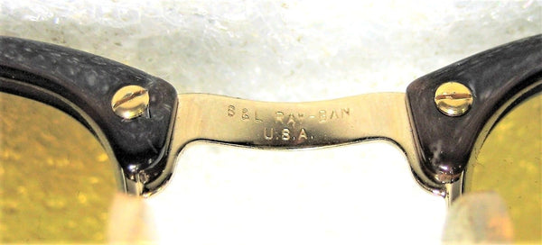 Ray-Ban USA NOS Vintage B&L Clubmaster Chromax W2052 Tortois NewInBox Sunglasses - Vintage Sunglasses 