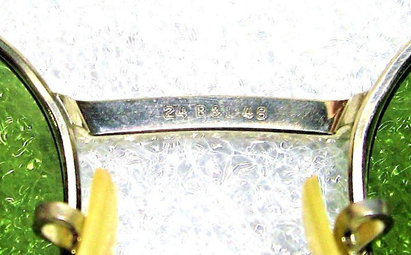 Vintage *NOS Ray-Ban USA 1940s WWII Bausch & Lomb RB3 White Gold *New Sunglasses - Vintage Sunglasses 