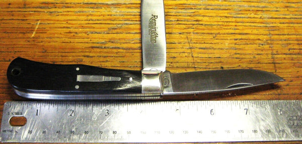 Vintage REMINGTON USA 1989 Bullet Knife UMC R1128 two blade Jumbo Trapper , NIB