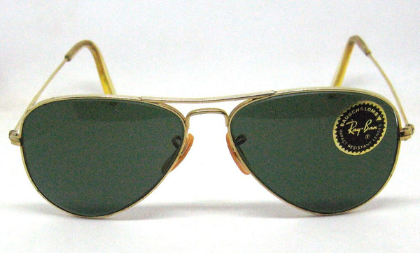 Ray-Ban USA NOS Vintage 1940/50s B&L WWII 52mm Aviator 12K GF New sunglasses