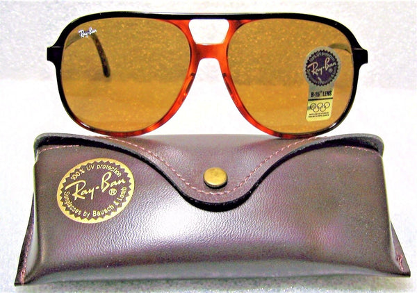 Ray-Ban USA *NOS Vintage B&L TraditionalS-B Ebony/Tortoise L1672 *NEW Sunglasses - Vintage Sunglasses 