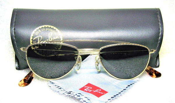 Ray-Ban USA NOS Vintage B&L 40s Retro Aviator W1758 24kGP Arista New Sunglasses - Vintage Sunglasses 