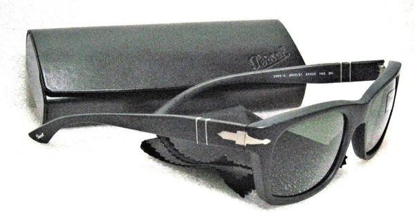 Persol New Vintage 3065-S 9013/71 Rare 55-20 Black Sandblast MidNight Sunglasses - Vintage Sunglasses 
