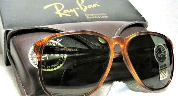 Ray-Ban USA Vintage NOS 80s B&L TraditionalS D Blonde Tort L1677 New Sunglasses
