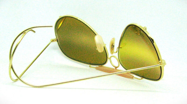 Ray-Ban USA NOS Vintage B&L Aviator Sharp Shooter DGM Ambermatic New Sunglasses