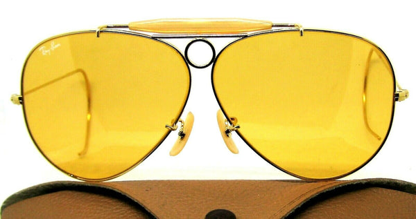 Ray-Ban USA NOS Vintage B&L  Aviator Ambermatic Bullet Shooter New Sunglasses