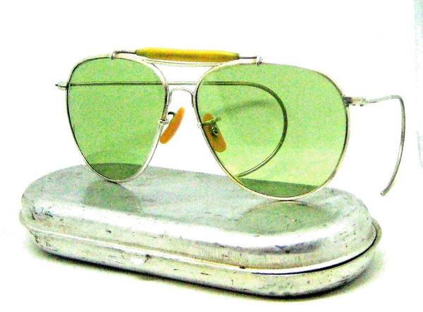 Vintage Pre Ray-Ban USA Aviator WWII Bausch & Lomb USAAF USN AN6531 Sunglasses