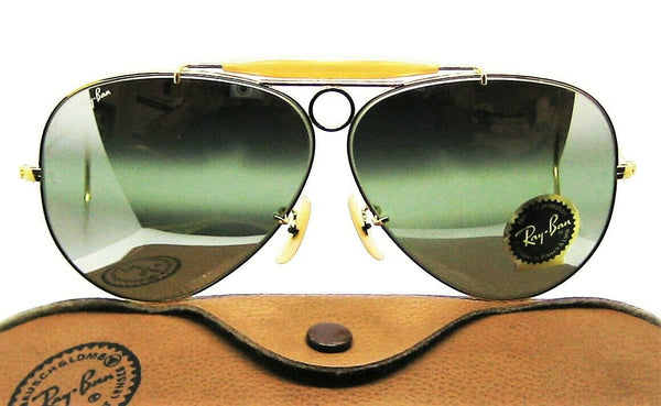 Ray-Ban USA Vintage NOS  B&L Aviator *DGM G31 Bullet Hole Shooter New Sunglasses - Vintage Sunglasses 