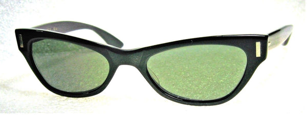 Ray-Ban USA 1950s Vintage NOS B&L Rare Silhouette Black Cateye New Sunglasses - Vintage Sunglasses 