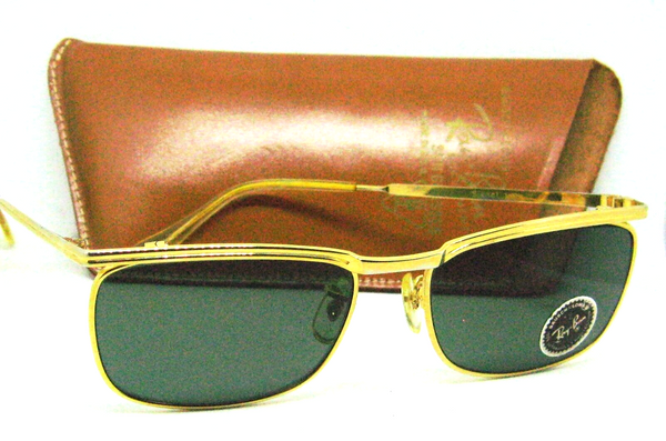 Ray-Ban USA NOS Vintage 1950s B&L Signet LX Deluxe Very Rare Sunglasses & Case