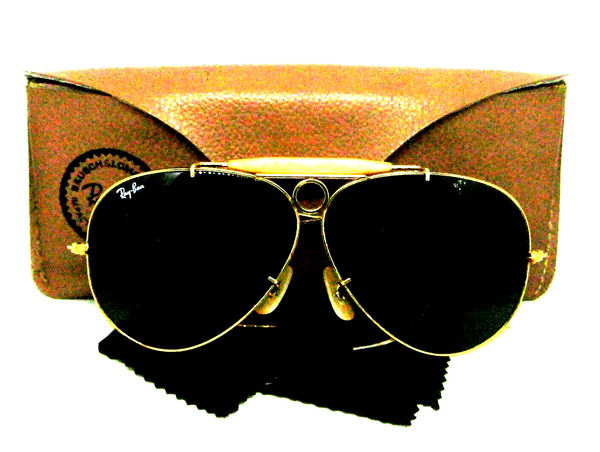 Ray-Ban USA 80s Vintage B&L Aviator Bullet Hole Shooter G-15 *Mint Sunglasses
