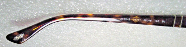 Persol New 3023-S 979/31 56[]16 Hand Made in Italy Dark Havana Sunglasses w/Case - Vintage Sunglasses 