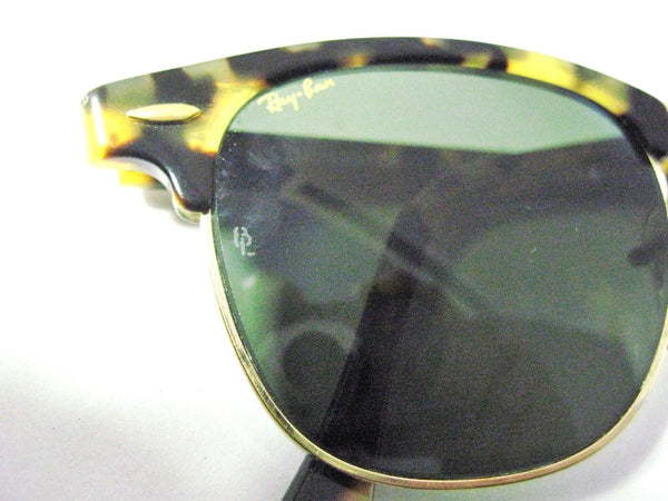 Ray-Ban USA Vintage 80 B&L Clubmaster Antique Tortoise Wayfarer Mint Sunglasses