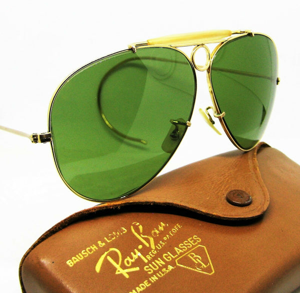 Ray-Ban USA Mint Vintage 1950s B&L 12k GF Aviator RB-3 Bullet Shooter Sunglasses