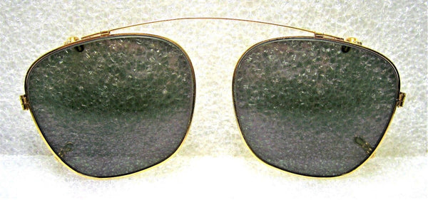 Vintage *AO USA 1950s American Optical Rare "Clip-on" 48 *Mint Sunglasses & Case - Vintage Sunglasses 