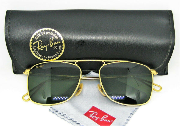Ray-Ban USA NOS Vintage B&L Mod Aviator Caravan W1698 Pin-Etched New Sunglasses - Vintage Sunglasses 