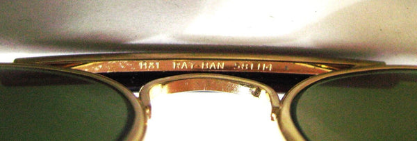 Ray-Ban USA B&L NOS Diamond Hard Aviator Outdoorsman 58mm W1506 Survr Sunglasses