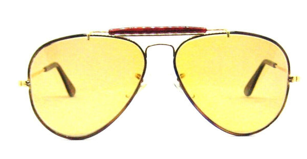 Ray-Ban USA Vintage 80s B&L  Aviator Tortuga  Ambermatic Deep Groove  Sunglasses